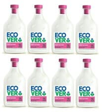Image of 8 x Ecover Fabric Softener Conditioner Apple Blossom and Almond Fragrance 750ml