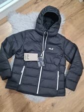 Image of Jack Wolfskin Womens Black Puffer Jacket Size L RRP 170£ Brand New