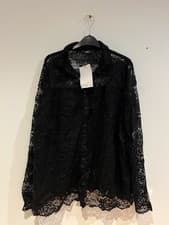 Image of M&Co Women's Floral Lace Shirt Blouse Size 18 New With Tags