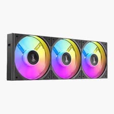 Image of 120mm Antec Connect C120R Reverse ARGB PWM Fan 3PK, Black, 5 Blade, 1800rpm, 43.