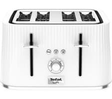 Image of Tefal TT760140 NEW 4 Slice Toaster with Defrost & Reheat Function 1700w White