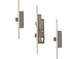 Image of FULLEX Crimebeater Lever Operated Latch & Deadbolt Twin Spindle 45mm backset