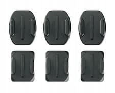 Image of Action Camera Mounts Kit 6pcs: 3x Curved + 3x Flat Adhesive