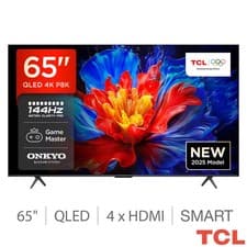 Image of TCL 65 Inch QLED 4K Television Smart HDR Dolby Vision Freeview UK Android Gaming