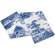 Image of Pimpernel Blue Italian Cotton Tea Towel