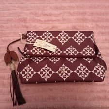 Image of Radley London Red 24/7 Wallpaper Small Flapover Crossbody Bag NEW