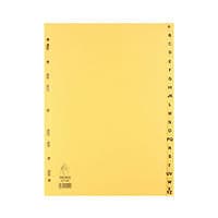 Image of Buff A4 20-Part A-Z Index For A4 Ring Binders or Lever Arch Files WX26011