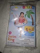 Image of Float The Wet Set Kid Big Animal Ring 32" x 23" Float Inflatable Dinosaur