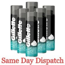 Image of Gillette Classic Sensitive Skin Mens Shaving Foam or Gel 200ml original