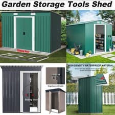 Image of Metal Garden Shed 6 X 4, 8 X 4, 8 X 6, 10 X 8 Garden Storage WITH FREE BASE New