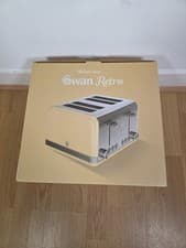Image of Swan 4 Slice Toaster Retro Cream Retro Kitchen Décor Style Vintage