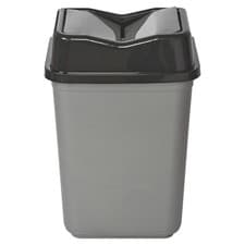 Image of 5/20/30/50L Plastic Waste Recycling Bin With Butterfly Lid for Kitchen or Office
