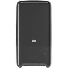 Image of Tork Twin Mid-size Toilet Roll Dispenser Black T6 Elevation Range 557508