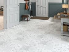 Image of Grey Vintage Victorian Style Tile Effect Laminate Flooring Click Fit 2.92m² Pack