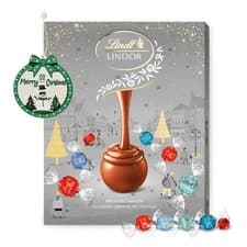 Image of Assorted Lindt Chocolates Advent Calendar 2025 Luxury Silver 24 Days Christmas