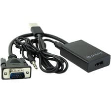 Image of MicroConnect VGA + Audio to HDMI Converter With USB Power and Audio
