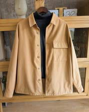 Image of Uniqlo cotton canvas utility jacket chore jacket Shacket size Medium