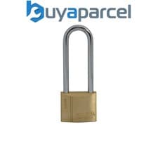 Image of Faithfull BC0440- LS Brass Padlock 40mm Long Shackle 3 Keys FAIPLB40LS