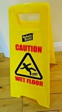 Image of Wet Floor Warning Sign Cleaning In Progress Warning Sign Safety UK 100`s Sold