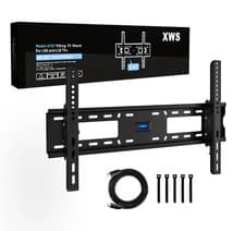 Image of TV WALL BRACKET MOUNT TILT FOR 32 36 40 50 55 60 70 UP TO 85 INCH + HDMI CABLE