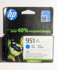 Image of Genuine HP 951XL Cyan Ink Cartridge New Boxed 2026