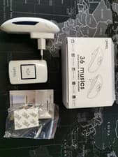 Image of Wireless Doorbell Weatherproof Wall Plug-in Cordless Door Chime 1000-feet Range