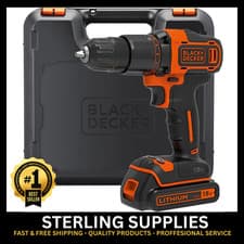 Image of BLACK+DECKER 18V Hammer Drill BCD700S1K-GB with Battery, Charger & Kitbox New