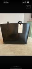 Image of Ted Baker Black Leather Handbag Shoulder Bag New with Tag. Never Used with Tags