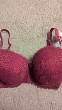 Image of 32G BOUX AVENUE UNDERWIRED PLUM BALCONETTE BRA BNWOT RRP £28 SALE