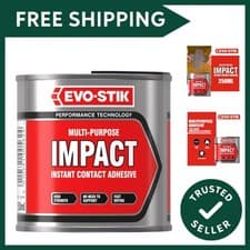 Image of EVO-STIK Impact Adhesive 250ml - Multipurpose High-Strength Contact Glue - Bo...