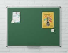 Image of Viz Pro Felt Board Pin Noticeboard All Sizes Fast Delivery Quality - GREEN FELT