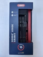 Image of ABUS Bordo Granit 6500K/90 Folding Lock incl. Holder - New - Packaging Tired