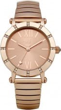 Image of Lipsy London Womens Watch with Diamante, Rose Gold Dial and Rose Gold Expander