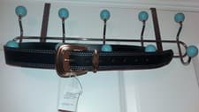 Image of Accessorize Black & Gold Buckle Belt - Small - New