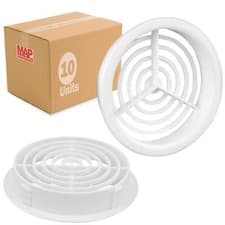 Image of Soffit Round Air Vent Cover, 10 PCS, Openings 68mm, Disc Loft Roof Ventilation