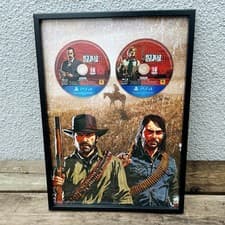 Image of Red Dead Redemption 2 PS4 disc framed artwork