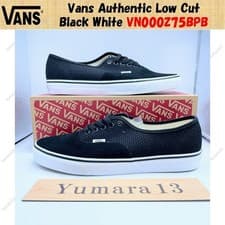 Image of Vans Authentic Low Cut Black White VN000Z75BPB Men's Size
