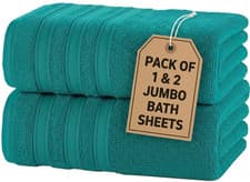 Image of 2X Big Super Jumbo Bath Sheet Towels 100% Egyptian Cotton Large Jumbo Bath Towel