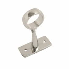 Image of Rail End Center Supports Brackets Oval or Round Wardrobe Rails Poles Rod Sockets