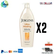Image of 2 x Jergens Ultra Healing Lotion Moisturise Nourishes & Heal For Extra Dry 21oz