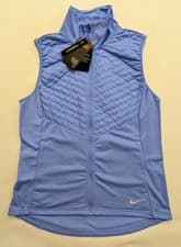 Image of Nike Running Vest Thermore Essential Filled CU330-478 Blue Women's Large L -NWT