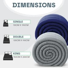 Image of Luxury Weighted Blanket King 7kg 150x200cm Glass Beads "New Opened"