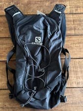 Image of Salomon Agile 12 Set Running Vest Pack Black Unisex Size NS Hydration Pack NS