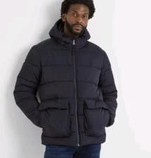 Image of Men's TOG24 Hamilton Padded Parka, Black - Size M - RRP £110!!!