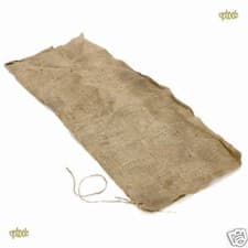 Image of 10 Hessian Sandbags Sand Bags Sacks - Flood Prevention