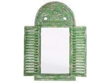Image of Louvre Mirror - Solid Wood & Mirror Glass with Movable Shutters