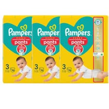 Image of Pampers Premium Protection Pants Size 3, 108 Nappy Pants - 3 Way Protection