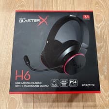 Image of Creative Sound BlasterX H6 Gaming Headset SBX-H6 Unused with Box