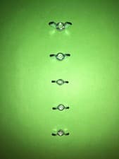 Image of Metric Wing Nuts Zinc Plated M3 M4 M5 M6 M8 Your choice of Size and Quantity NEW