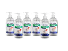 Image of 6 X 500ml Instant Hand Sanitiser Gel No Rinse Formula 70% Alcohol Base 2X Strong